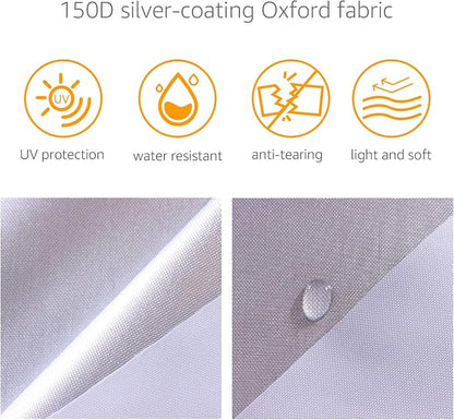 Amazon Basics Silver Weatherproof Car Cover - Image 2