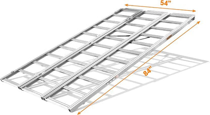 Rockland Tri-Fold Aluminum Loading Ramp, 1500 LBS Loading Capacity, Portable - Image 8