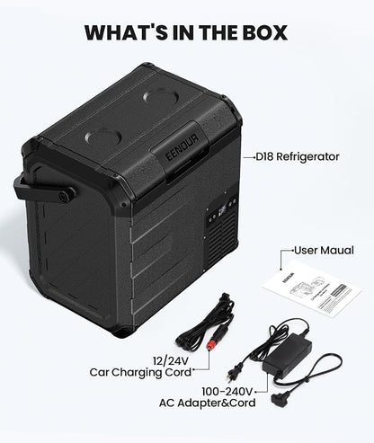 EENOUR D18 12 Volt Car Refrigerator, Portable Freezer 19Qt/18L, Compressor - Image 9