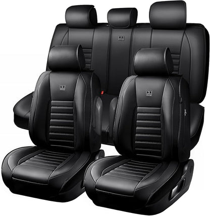 CAR PASS Nappa Leather Car Seat Covers Full Set, Luxury Seat Protector - Image 8