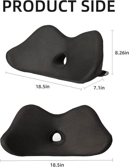 Lumbar Support Pillow for Car, 2 in 1 Memory Foam Lower Back Support Cushion - Image 5
