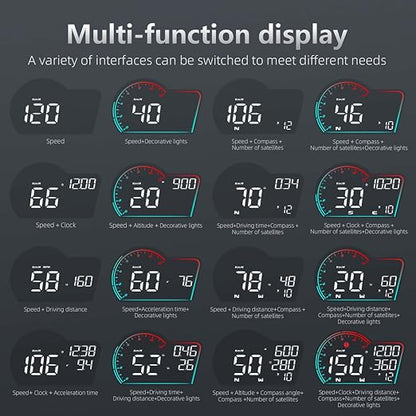 ACECAR Digital GPS Speedometer Universal Car Head Up Display - Image 3