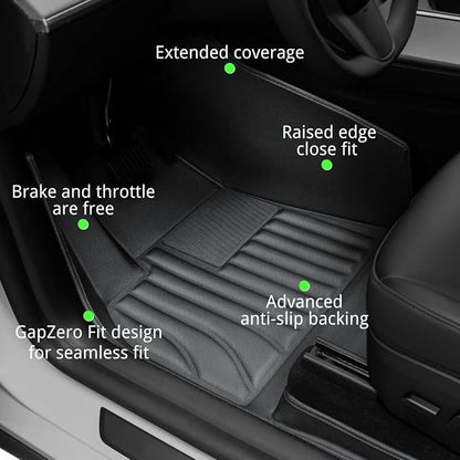 Floor Mats for Tesla Model Y（2021-2025） Custom Fit All Weather Cargo Liner - Image 2
