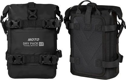 Motorcycle Tail Bag Front Bumper Bag, 8L Roll-top Waterproof Motor Saddle - Image 9