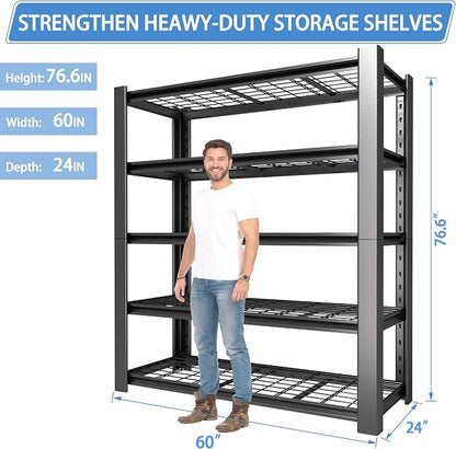5-Tier Heavy Duty Garage Shelving Unit - Image 2