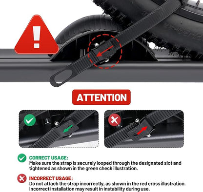 Young 100LBS. Capacity Aluminum 1-Ebike Rack - Image 6