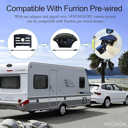 1080P Wireless RV Camera System, IP69 Waterproof Night Vision Backup Camera - Image 5