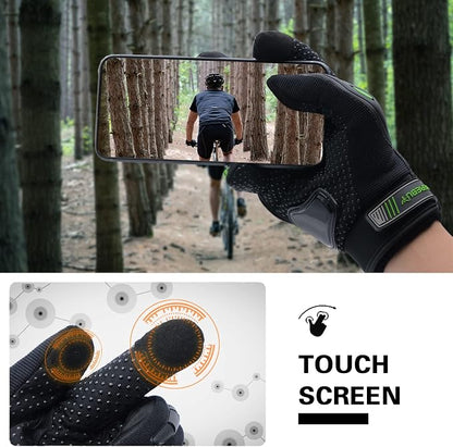 Motorcycle Gloves Touch Screen Full Finger Riding Gloves Knuckle Protection - Image 3