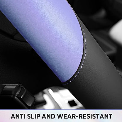 Road Comforts Steering Wheel Cover – Breathable Leather Steering Wheel Cover - Image 8