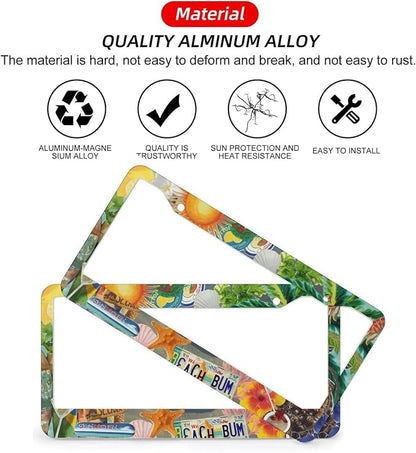 Summer Beach License Plate Frames - Image 3