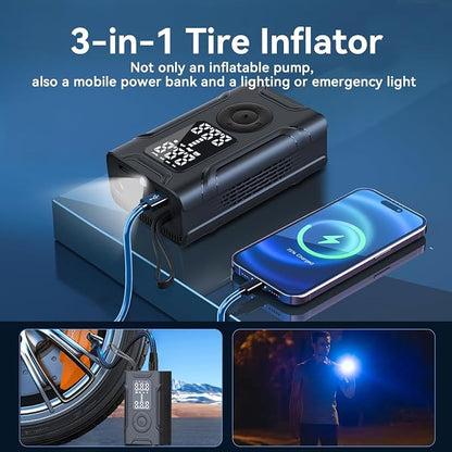 Tire Inflator Portable Air Compressor, Air Pump - Image 5