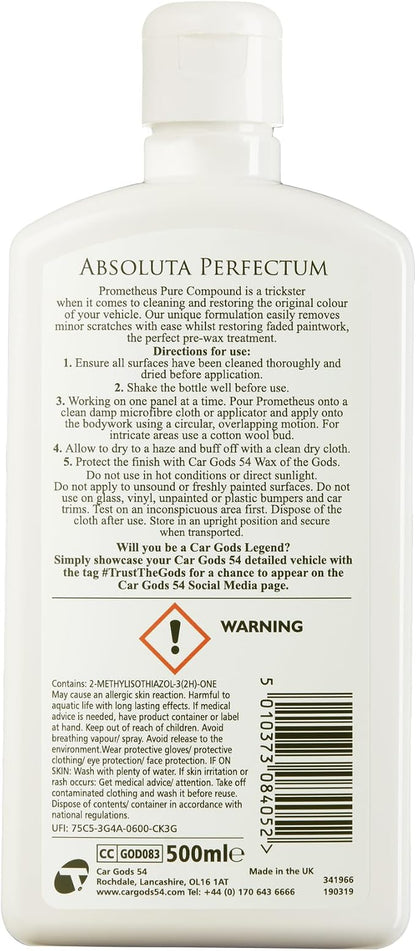 Car Gods Pure Compound Colour and Clarity Restorer, 17fl Oz, Hand or Machine Use - Image 2