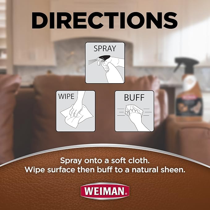 Weiman Leather Cleaner, Polish and Conditioner - Image 3