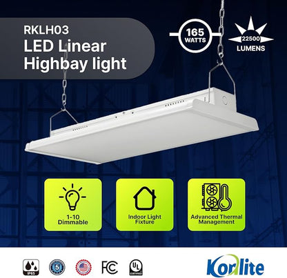 2 FT Linear LED Shop Light, Industrial & Warehouse Use, 5000K Daylight - Image 2