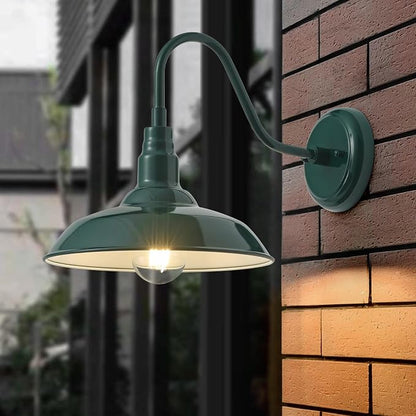 10'' Dome Outdoor Gooseneck Barn Light Fixture - Image 8