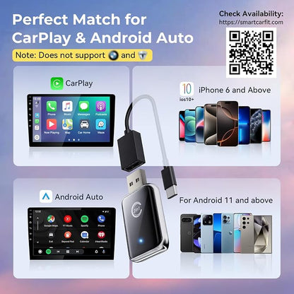 Wireless CarPlay Adapter for iPhone, Convert Wired CarPlay to Wireless - Image 5