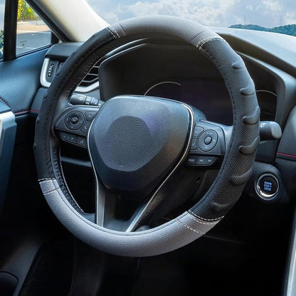 Grey Truck Steering Wheel Cover - Image 6