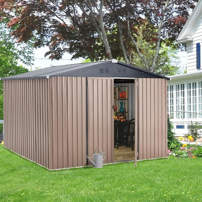U-MAX 8' x 10' Shed Outdoor Storage Shed Clearance, Extra Large Yard Steel - Image 5