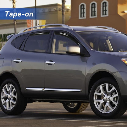 Window Visors Rain Guards for 2009 2010 2011 2012 2013 Nissan Rogue, - Image 3