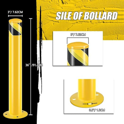 Safety Bollard Post, Steel Bollards, Parking Bollard, - Image 2