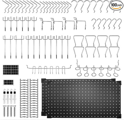 100PCS Pegboard Accessories Organizer Kit, Paper Towel Holder, Closet by Unknown