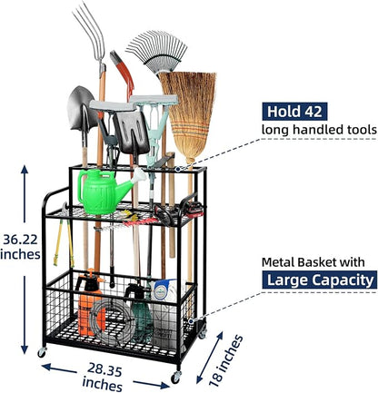 Heavy Duty Garden Tool Storage and Organizer, Yard Tool Organizer - Image 5