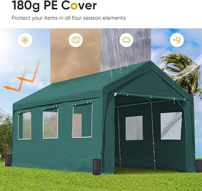 ADVANCE OUTDOOR 10x20 ft Adjustable Height Carport - Image 5