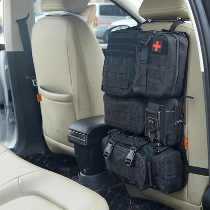 Universal Tactical Seat ​Back Organizer Vehicle Molle Panel Organizer Storage - Image 4