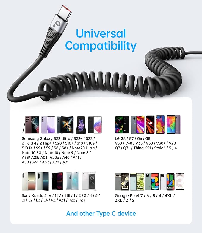 USB C Cable Fast Charging, USB-C Charging Cable Compatible - Image 7