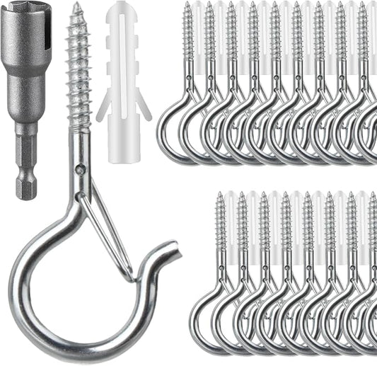 36 PCS Q-Hanger Hooks, Screw Hooks by FSAH
