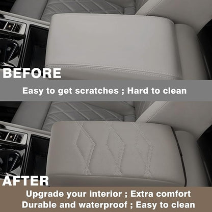 Muslogy for 2024 2025 Atlas Center Console Pad Armrest Cover Protector Vegan - Image 6