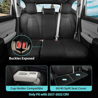 for Honda CRV Seat Covers Custom Fit 2017-2022 EXL EX LX Sport, Hybrid - Image 4