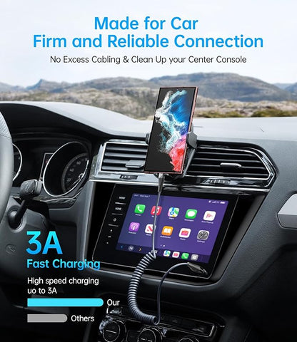 PRAKIE Coiled USB C Cable Fast Charging - Image 2