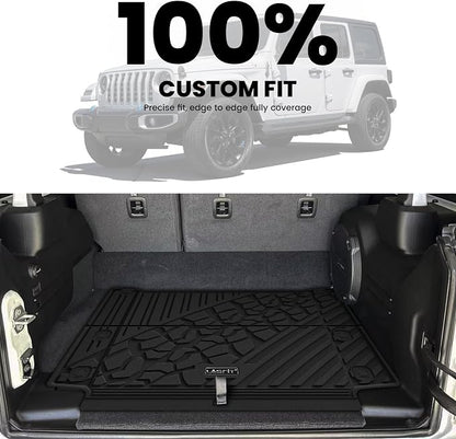 LASFIT Trunk Mat for Jeep Wrangler Unlimited 4XE 2021-2024 2025 4 Door - Image 3