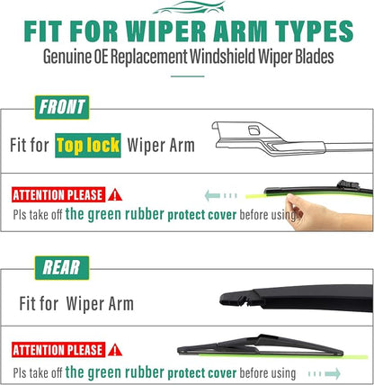 26" 19" 12" Windshield Wiper Blades Replacement - Image 8