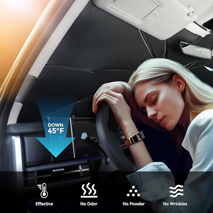 2024-2025 Upgraded for Hyundai Santa Fe Sunshade, Portable Foldable Sunshade - Image 4