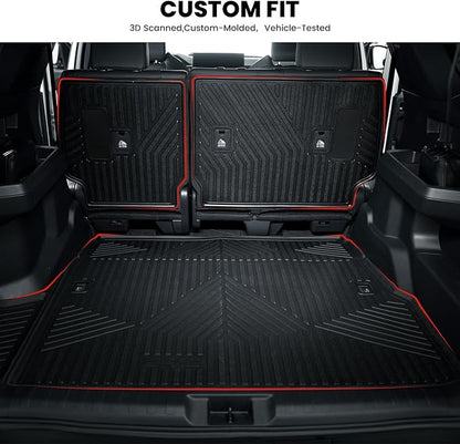LASFIT Trunk Mat&Backrest Mat for Toyota 4Runner 2025, All Weather TPE Custom - Image 2