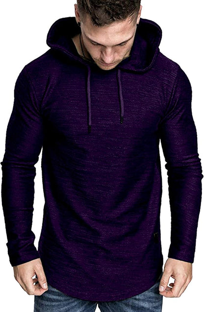 Lexiart Mens Fashion Athletic Hoodies Sport Sweatshirt Solid Color Fleece - Image 3
