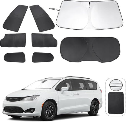 TINGLU Window Shades for Chrysler Pacifica Minivan 2017-2025 Accessories Full by TINGLU