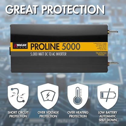 Wagan EL3744 12V 5000 Watt Power Inverter - Image 4