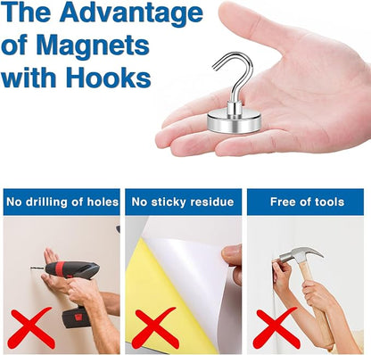 LOVIMAG Magnetic Hooks for Cruise Cabins, 80LBS Magnet Hooks Heavy Duty for - Image 7