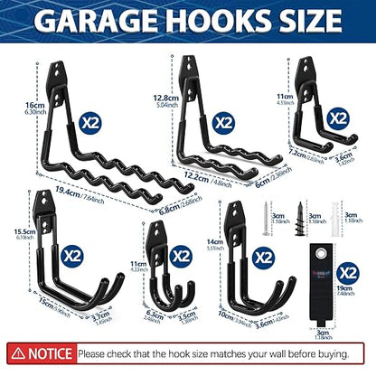 3-H Garage Hooks Heavy Duty - Image 4