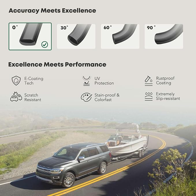 YHTAUTO 4" Running Boards Side Steps Fits Chevy & GMC Silverado/Sierra 1500 - Image 5