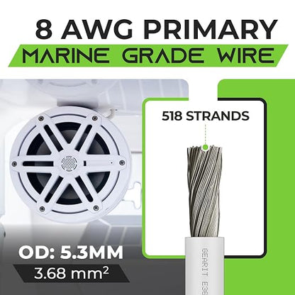 GEARit 8 Gauge Marine Electrical Primary Wire, 8 AWG Marine Grade Tinned Copper - Image 2