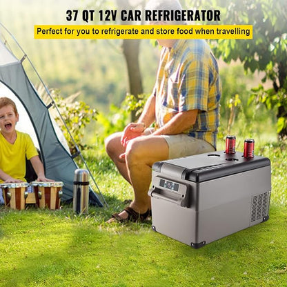 VEVOR CF35 Portable 37 Quart 12 Volt App Control, Car Refrigerator Dual Zone - Image 2