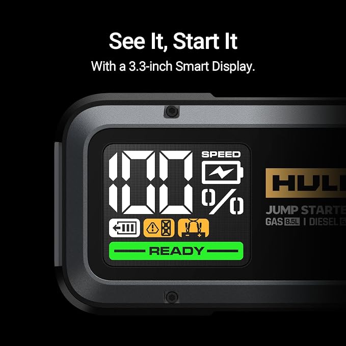 Hulkman Alpha85, Space Gray, 2000A 74Wh Smart Jump Starter, 12V Portable Car - Image 4