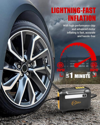 R8 Tire Inflator Portable Air Compressor, DC 12V Portable Air Compressor - Image 2