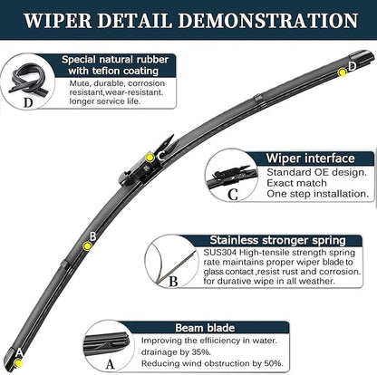 AUTOBOO 28"+28" Windshield Wipers - Image 4