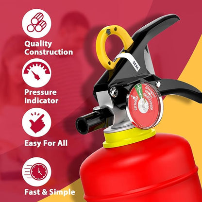 ABC Dry Powder Fire Extinguisher, 4.4 lb – 2-A:10-B：C Rated - Image 3