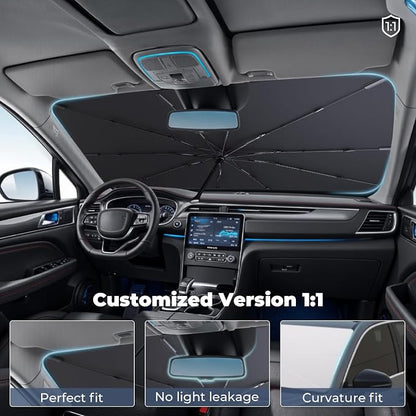 Windshield Sun Shade Umbrella for 2020-2025 Ford Escape Accessories: Custom Fit - Image 2